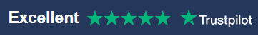 Trustpilot rating displaying "Excellent" with five green stars on a blue background, ensuring our contact information is easily accessible for all inquiries.